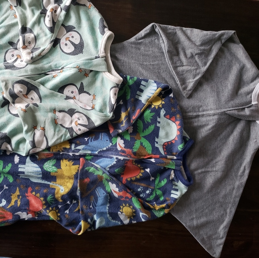 Lot of 2 zipadee zip sleep sacks size medium 6-12m